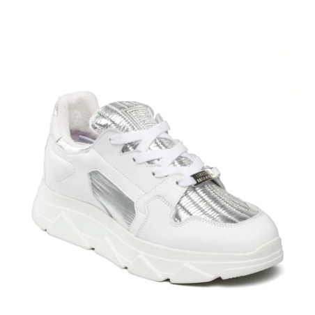 POPPY LEATHER SYNTH SILVER WHITE